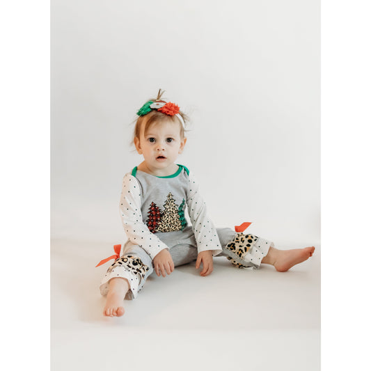 Infant & Toddler Christmas Tree Ruffle Romper